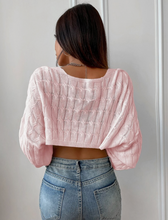 Load image into Gallery viewer, BLAIR Open Front Crop Cardigan
