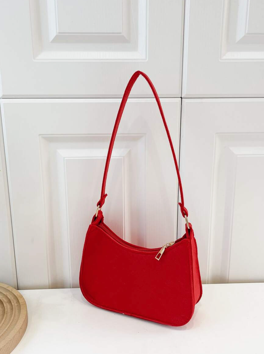 Minimalist Mini Red Shoulder Bag