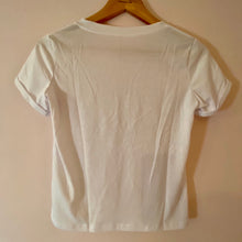 Load image into Gallery viewer, Cher V-Neck Crop White Tee
