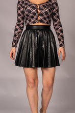 Load image into Gallery viewer, DIONNE High Waist Pleated PU Leather Skirt
