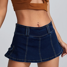 Load image into Gallery viewer, Pocket Side Denim Skirt
