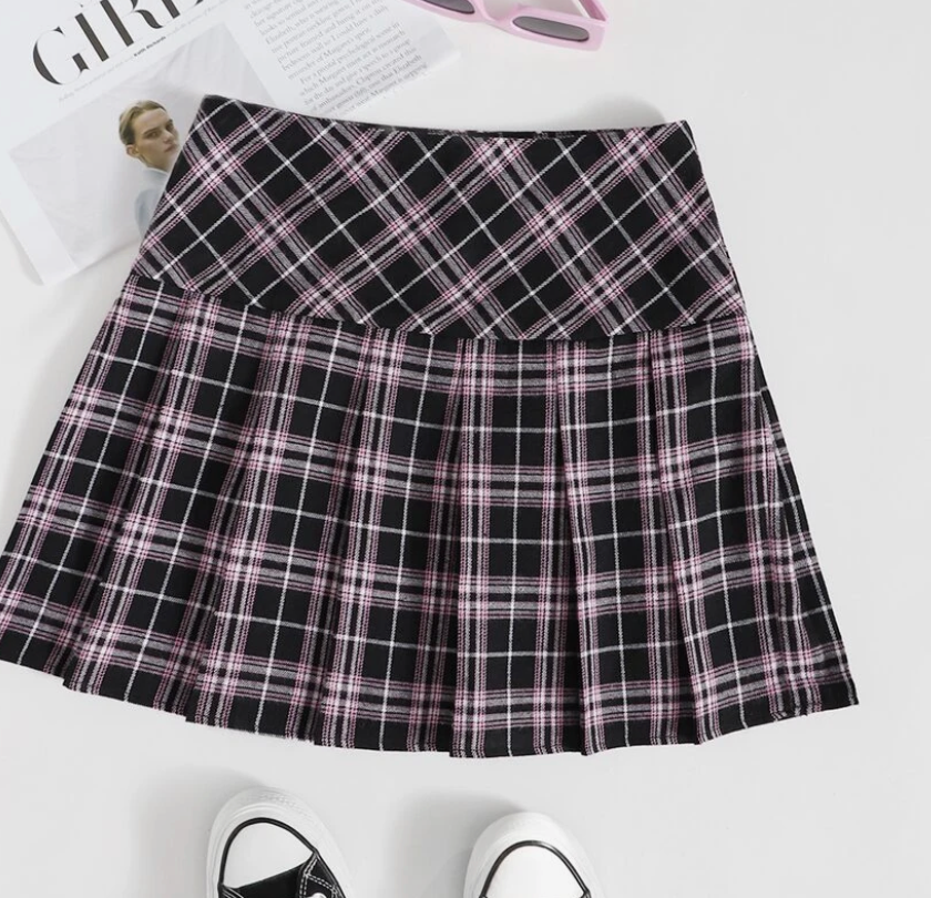 Tartan Pleated Skirt